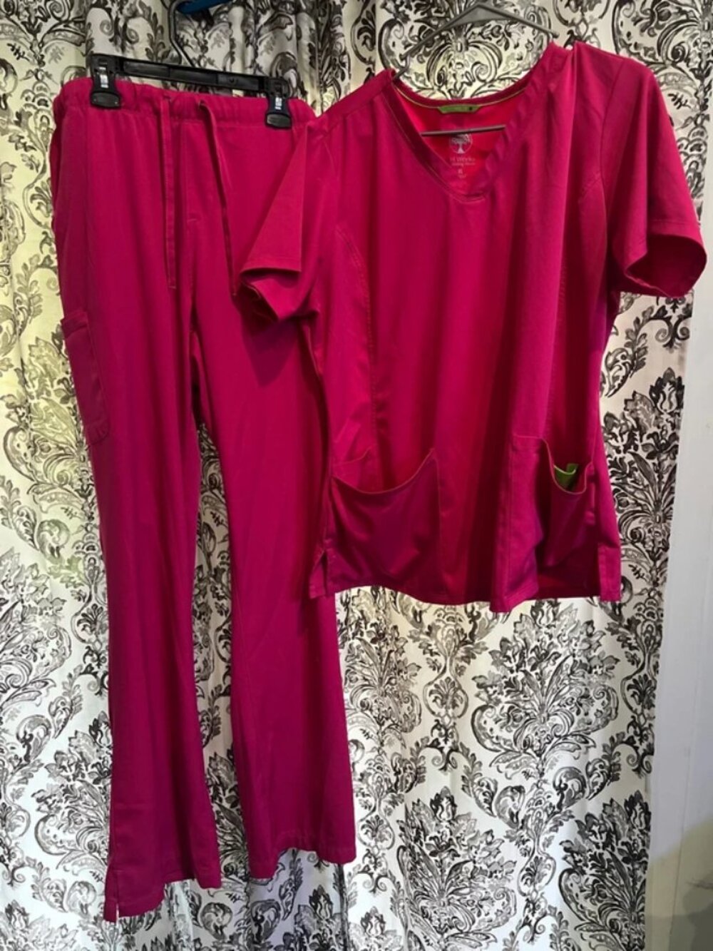 Hot pink scrub set - tall